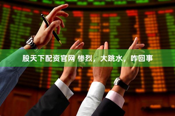 股天下配资官网 惨烈，大跳水，咋回事