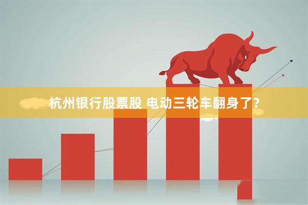 杭州银行股票股 电动三轮车翻身了？